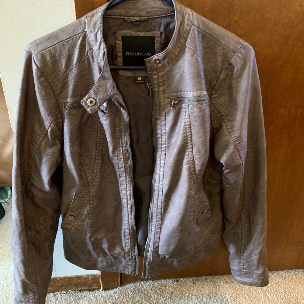 Gray Maurice’s Leather jacket